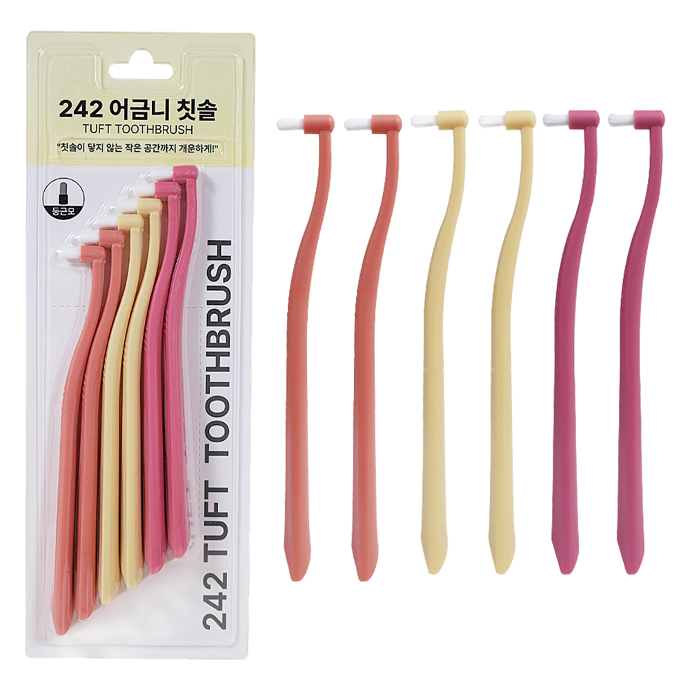 242 어금니 둥근모 칫솔, 6개입, 1세트 5,900원