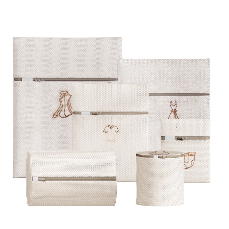 투엘, 고급형 자수 세탁망 4종세트, 아이보리, 1세트 19,800원