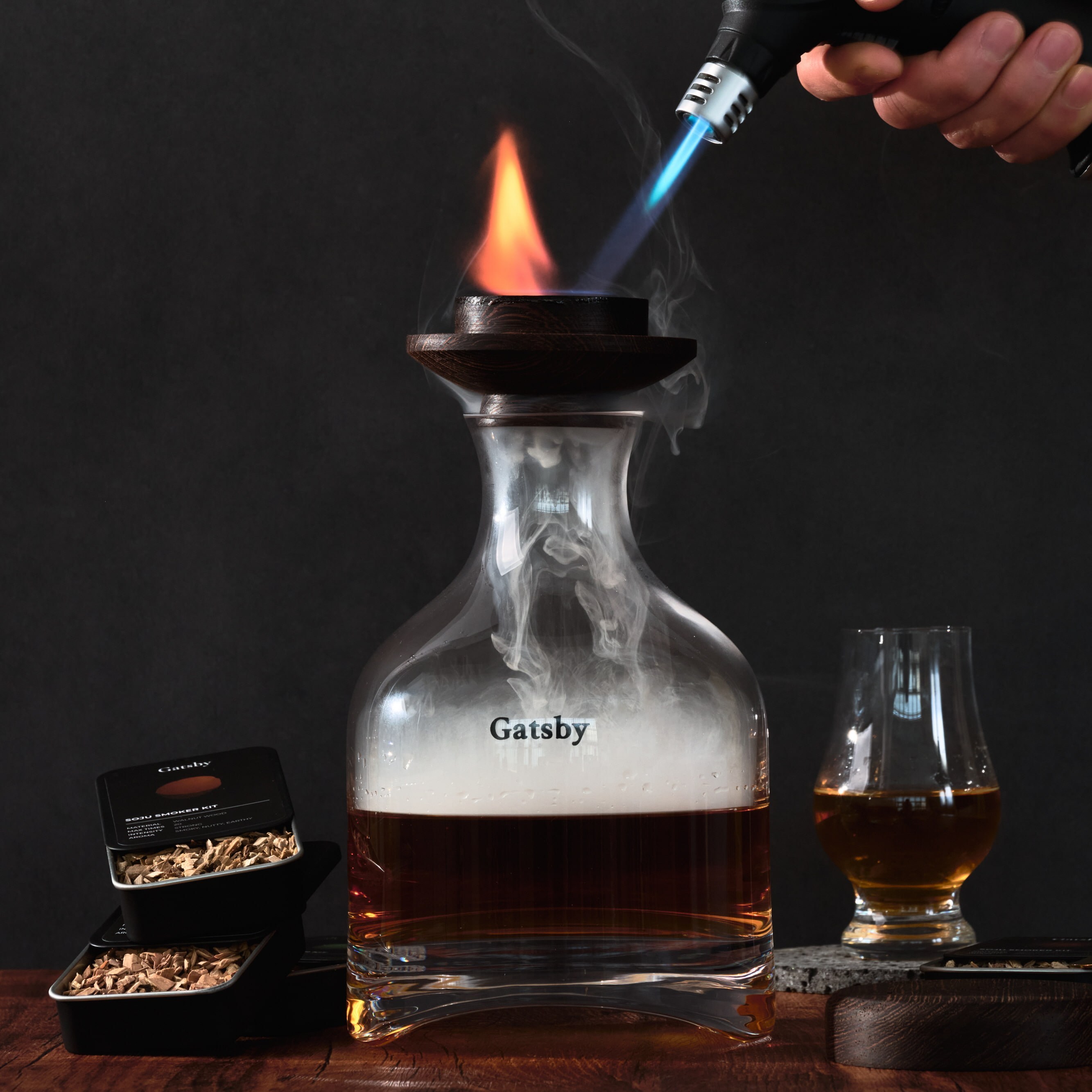 개츠비 위스키 와인 디켄터 1000ml 대용량 디켄팅과 스모킹을 위한 크리스탈, 1개 49,980원