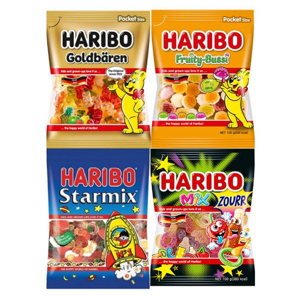 이젠서진 하리보 100g 4종혼합 각3개씩 12개 골드베렌+프루티부시+스타믹스+믹스사우어 하리보젤리 29,900원