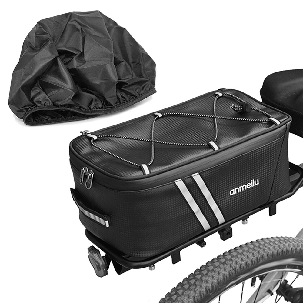 anmeilu 자전거 짐받이 가방 리어백 안장 패니어 다용도 수납백 + 방수 레인커버 19,000원
