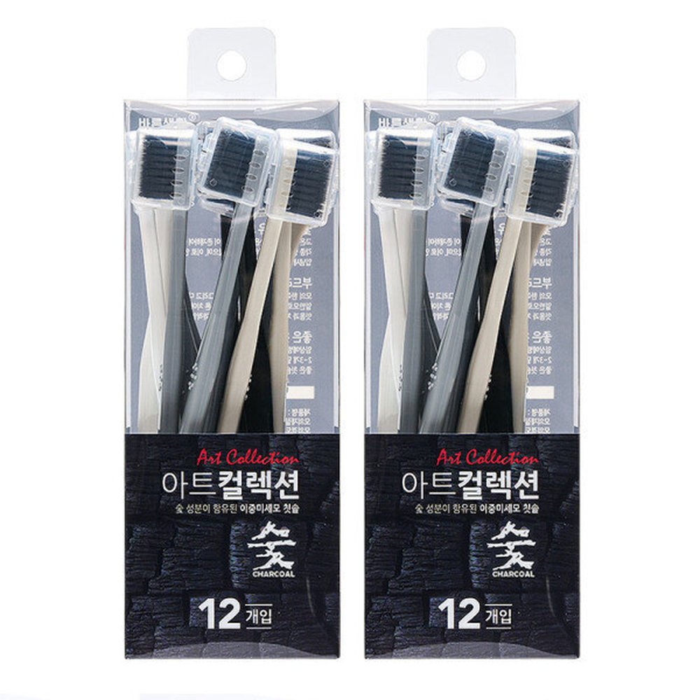바른생활 아트컬렉션 숯함유 칫솔 12입+12입(24입) 16,930원