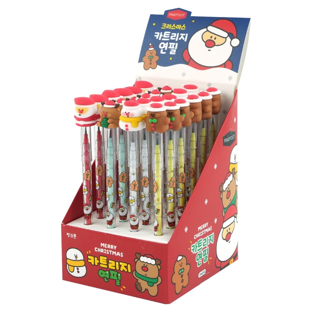 핑크풋 크리스마스 카트리지 연필 3탄 4종 x 6p 세트, 혼합색상, 1개 20,000원