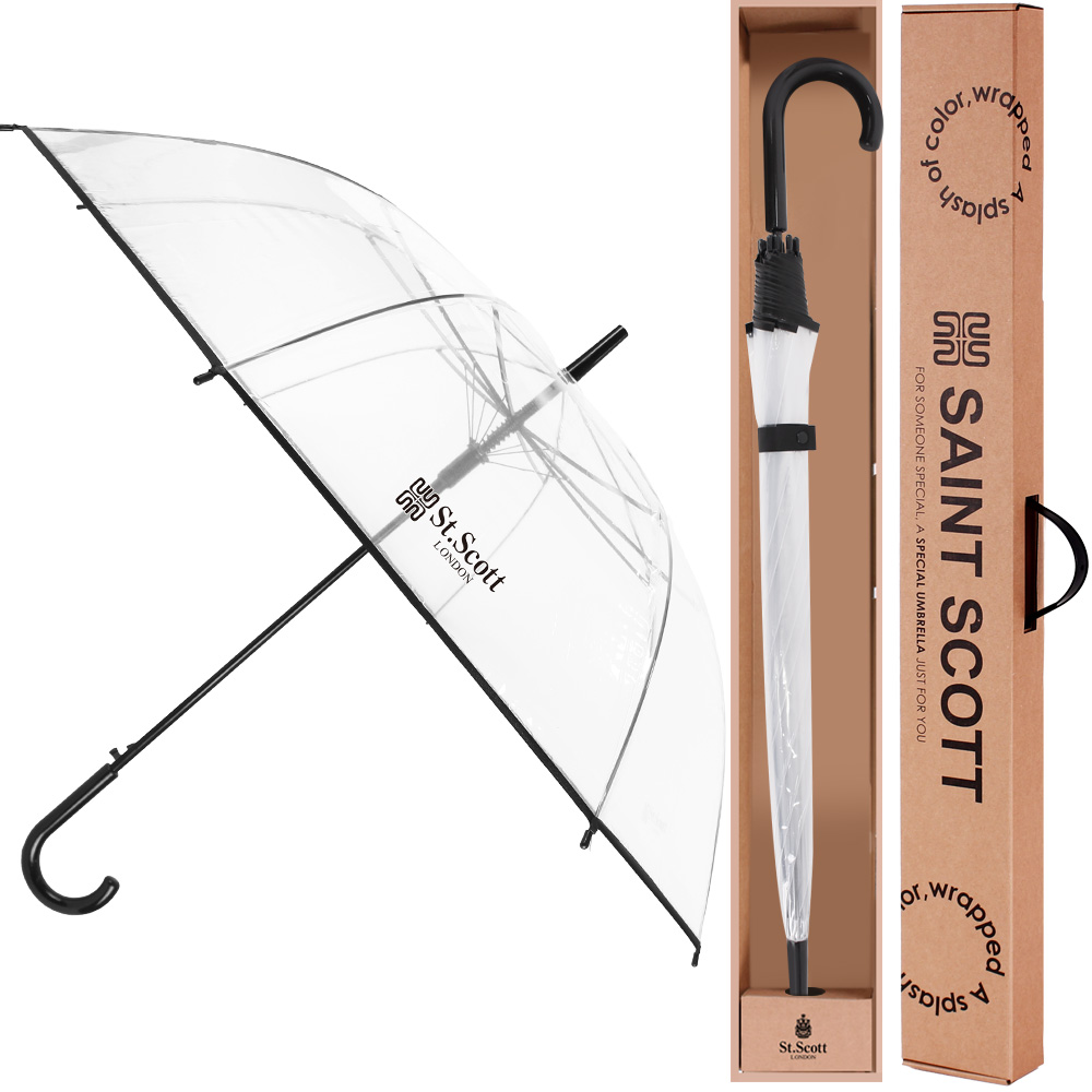[10개 세트] 세인트스코트 투명 비닐 자동 장우산 선물 71,100원