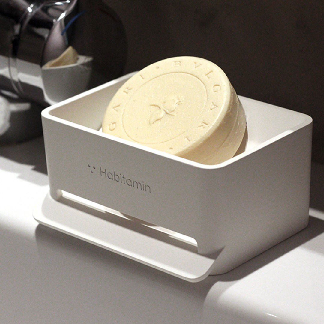 헤빗타민 빠른 건조와 물 빠짐이 좋은 욕실 주방 전용 기울어진 비누 받침대 비누메이트, 그레이, 1개 8,900원