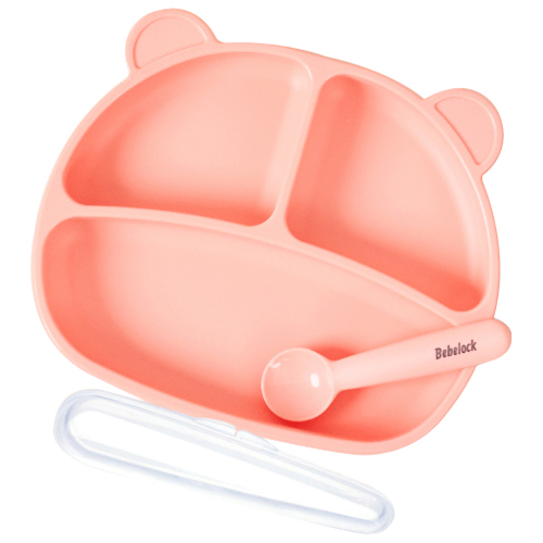 베베락 국내 제조 국산 유아용 엘파 실리콘 흡착식판 세트, 1세트, 피치핑크 21,000원