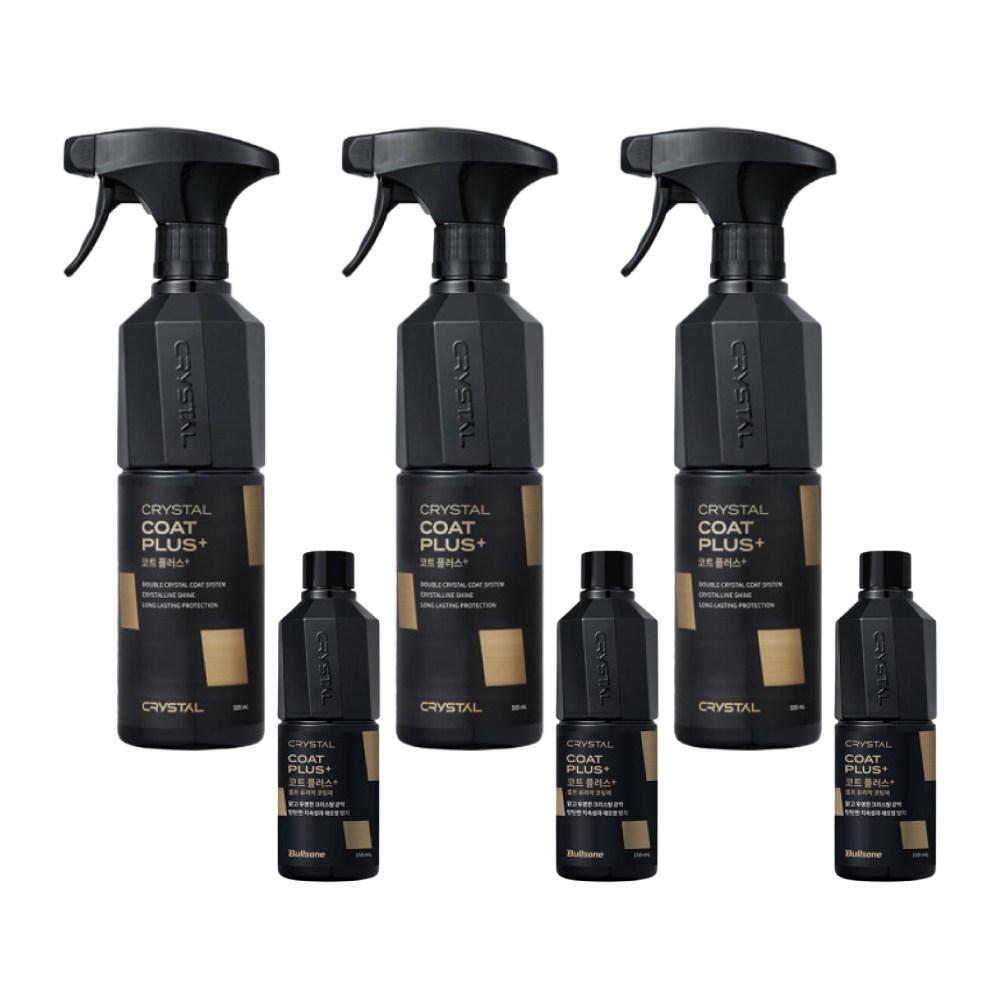 불스원 뉴 크리스탈코트 플러스 유리막 코팅제 500ml 3개 + 리필 150ml 3개 38,800원