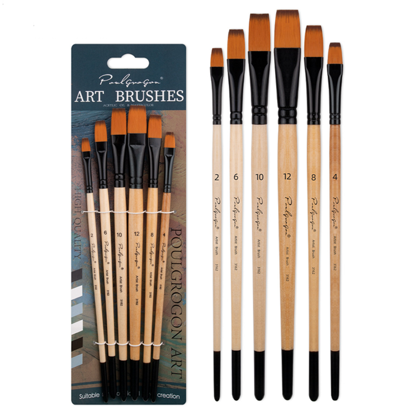 올이즈유 학용품 그림 평붓 6종 세트, 1세트, 2호, 4호, 6호, 8호, 10호, 12호 6,300원