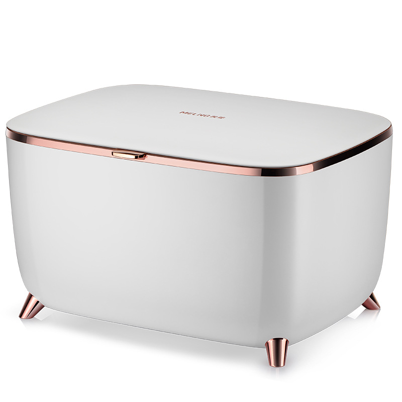 새로운 9L 가정용 기숙사 뷰티 메이크업 냉장고 편리한 음소거 마스크 화장품 미니 냉장고 블루투스 미니 냉장고, 1개, 화이트 + 로즈 골드 도금 165,690원