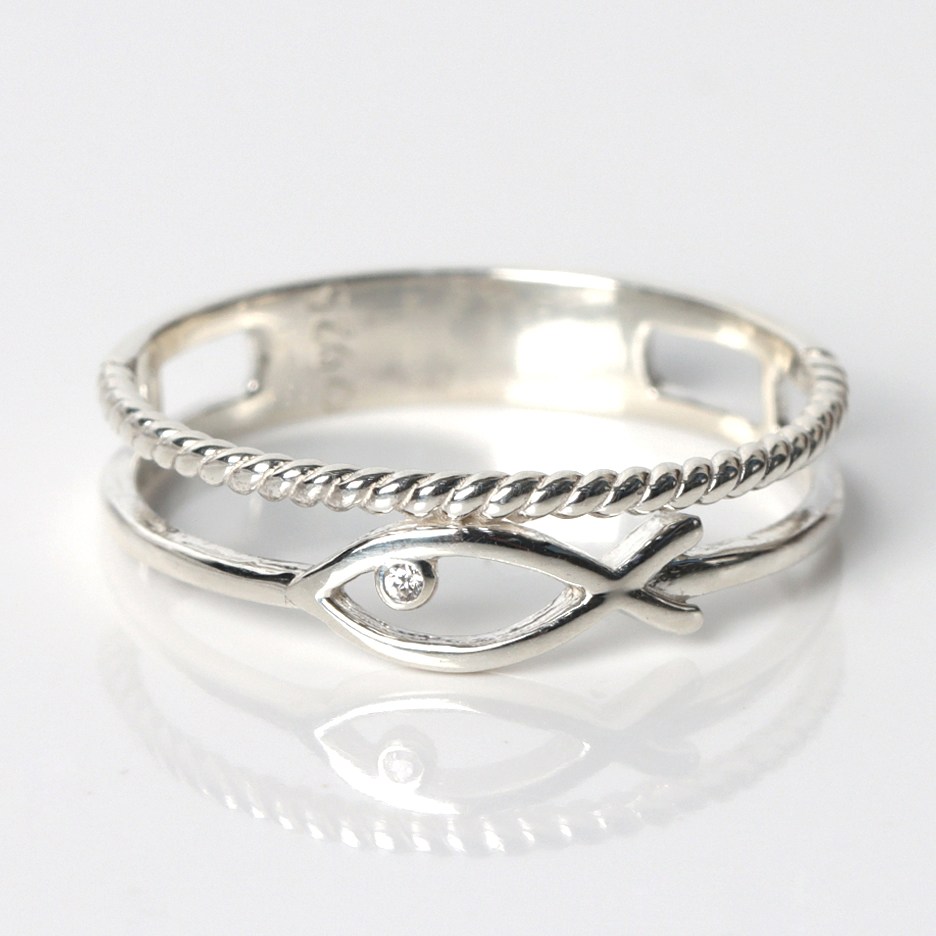 오로프 순은 925 두줄 물고기 행운 재물 수능 소원 열손가락 가드링 반지 5호~23호 (S5507R) 39,300원