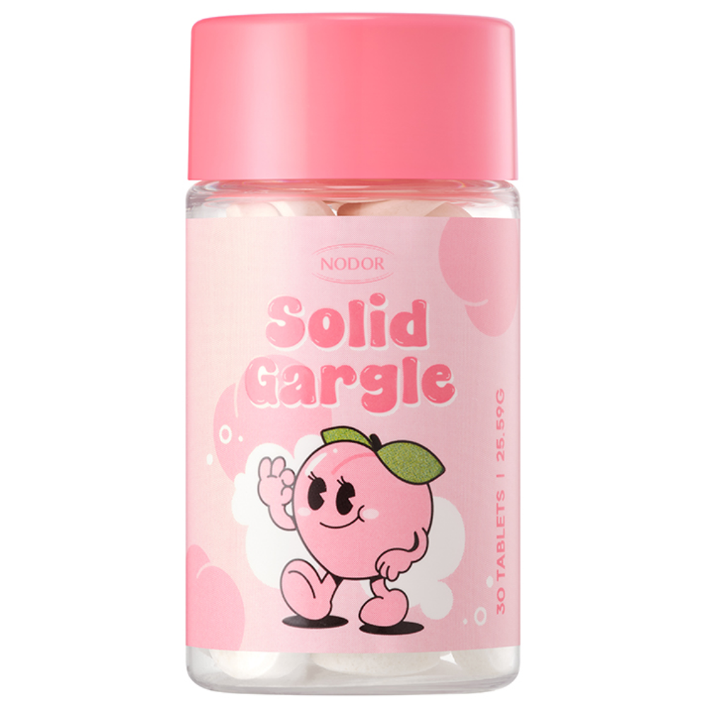 [본사공식몰] 노도르 입냄새 구취 제거 휴대용 고체 가글 복숭아 30정 12,800원