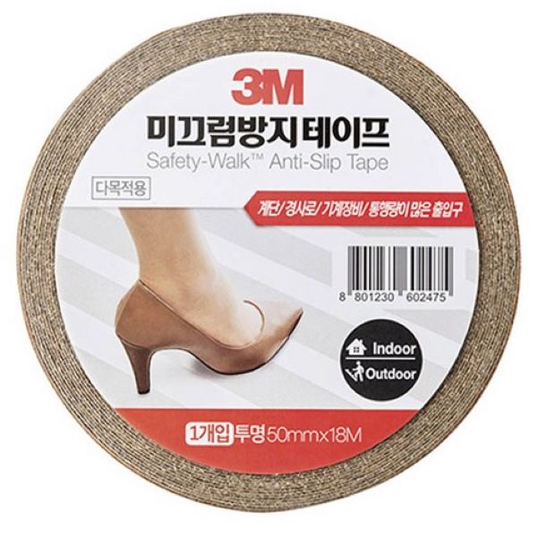 쓰리엠 세이프티 워크 다목적용 미끄럼방지 테이프 투명 GP620 50mm x 18m 70,000원