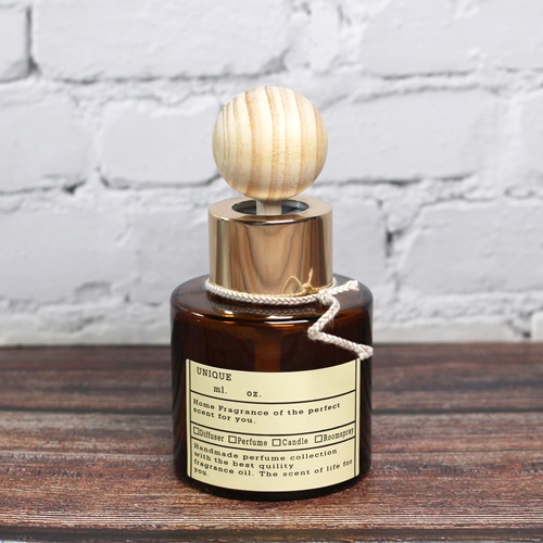 디퓨저용기 - 원형 컬러 브라운 50ml ( 스틱포함 ), 1개 1,800원