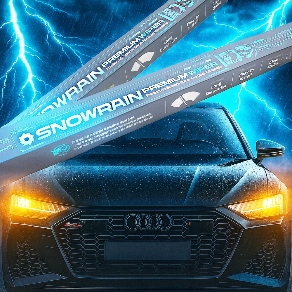 아우디 와이퍼 전면세트 A1 A3 A4 A5 A6 A7 A8 Q2 Q3 Q5 Q7 Q8 Q4 이트론 R8 TT 후면 후방, 전면와이퍼 19,630원