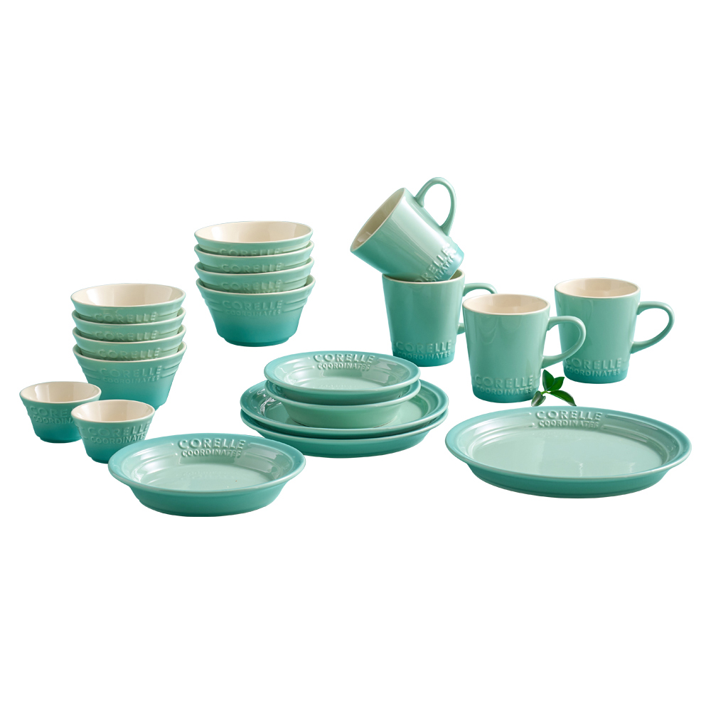 코렐코디네이츠 브리즈스톤 식기세트 20p, Green, 1세트, 공기 4p + 대접 4p + 종지 2p + 찬기 중형 2p + 찬기 대형 + 접시 중형 2p + 접시 대형 + 머그 4p 240,000원