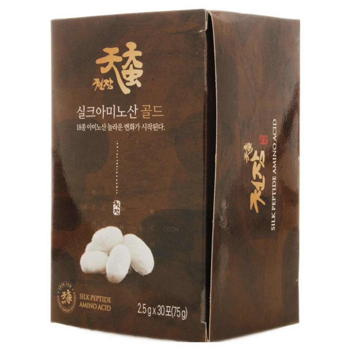 천잠 실크아미노산 30포 프리미엄 아미노산 누에고치추출분말 단백질보충제, 1박스, 75g 57,000원
