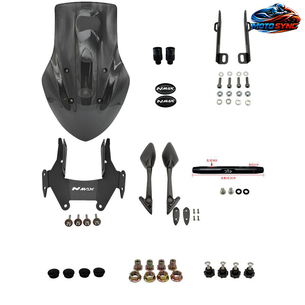 모토싱크 NMAX 상하 조절 윈드 스크린 롱스크린 풀세트 2025- 138,800원