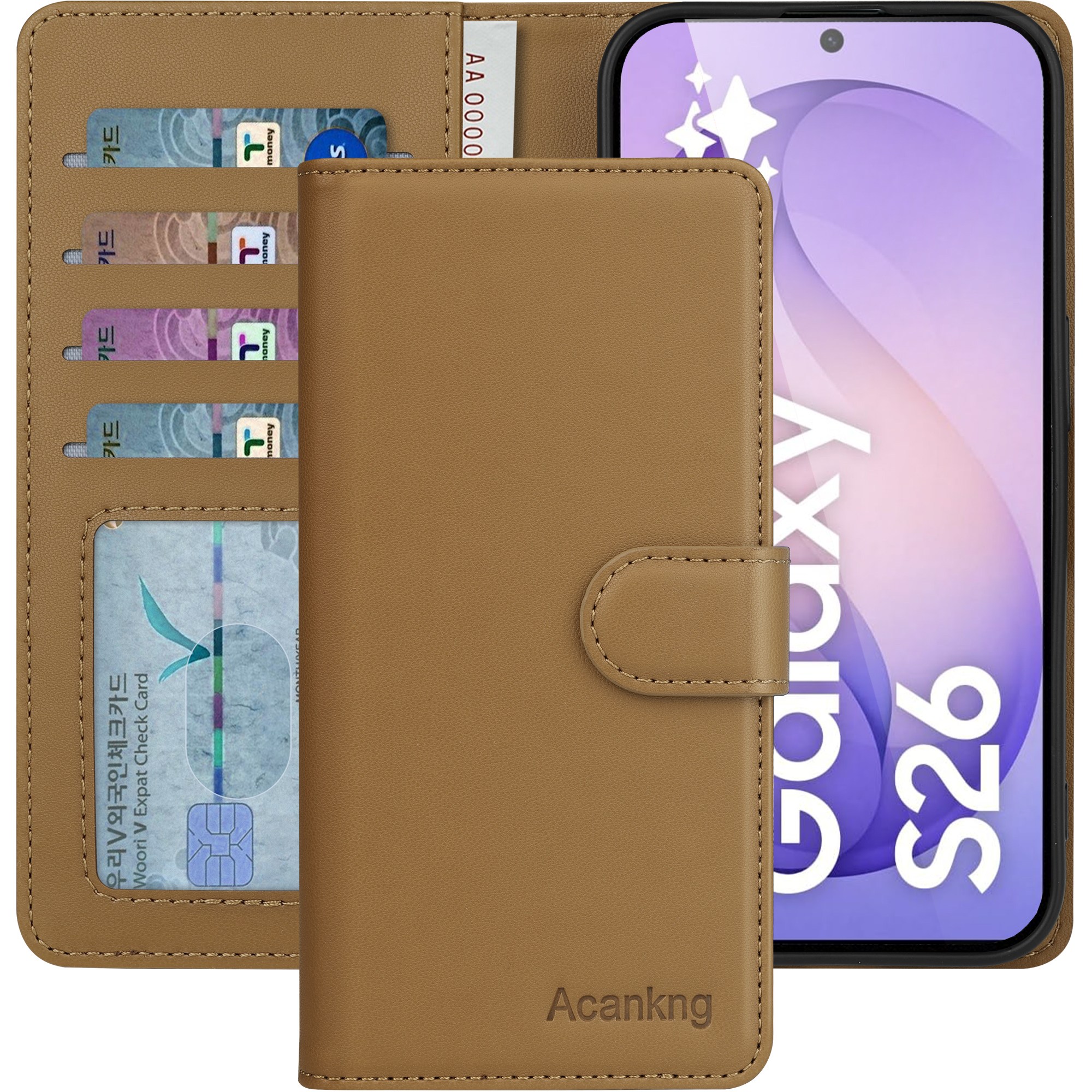 아칸크 삼성 갤럭시 버디2 클래식 베이직 지갑형 카드수납 프리미엄 가죽 다이어리 휴대폰 케이스 (SM-M236L) 적용 13,900원