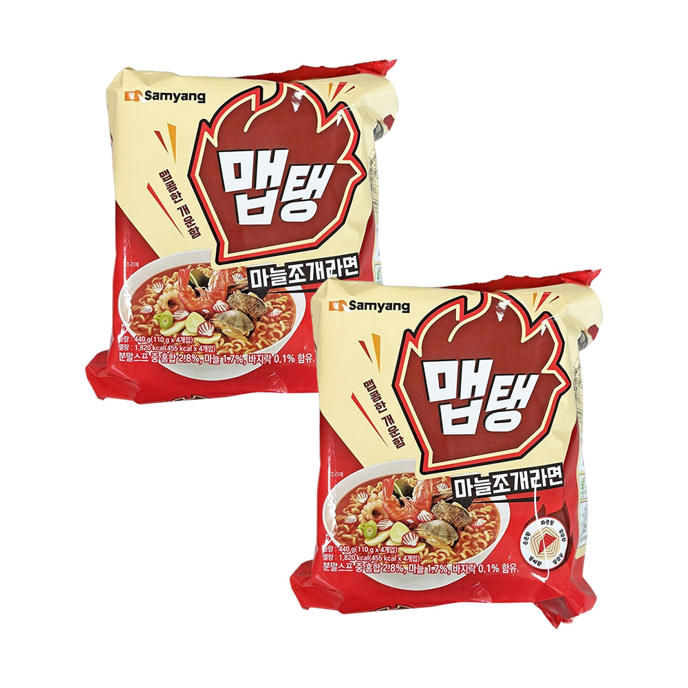 삼양 맵탱 마늘조개라면 110g x 8개 멀티팩, 8개 9,900원