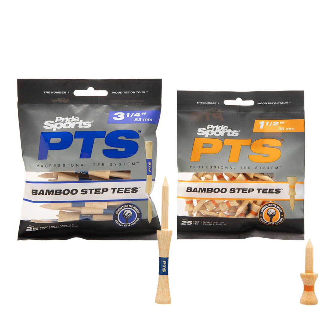 프라이드스포츠 PTS 밤부 스텝티 83mm+38mm 25개입 높이조절 대나무 골프 롱티 숏 드라이버 우드 티꽂이 13,000원