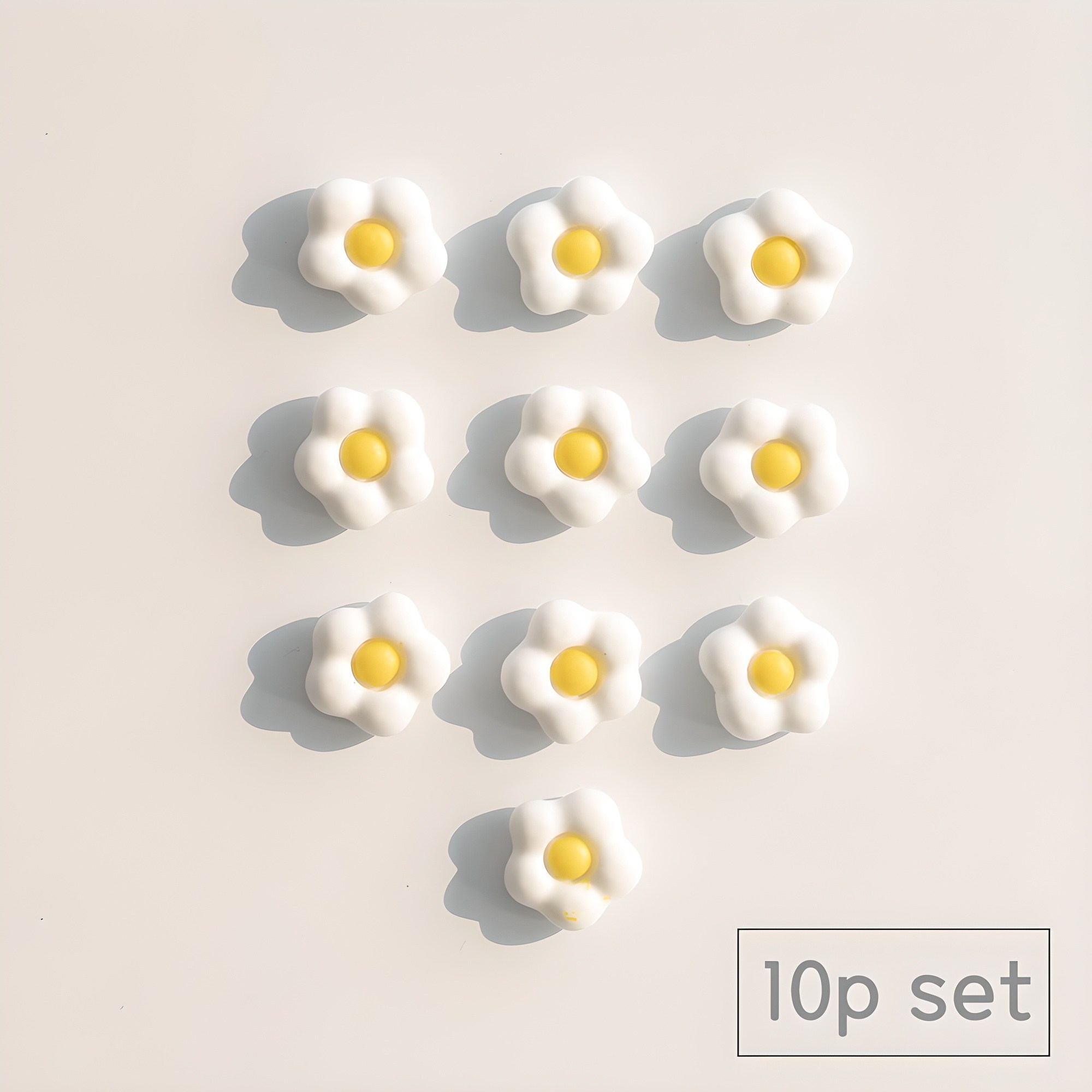 84x84 데이지 냉장고자석 마그네틱 10p 세트, 데이지냉장고자석10p1세트 8,900원