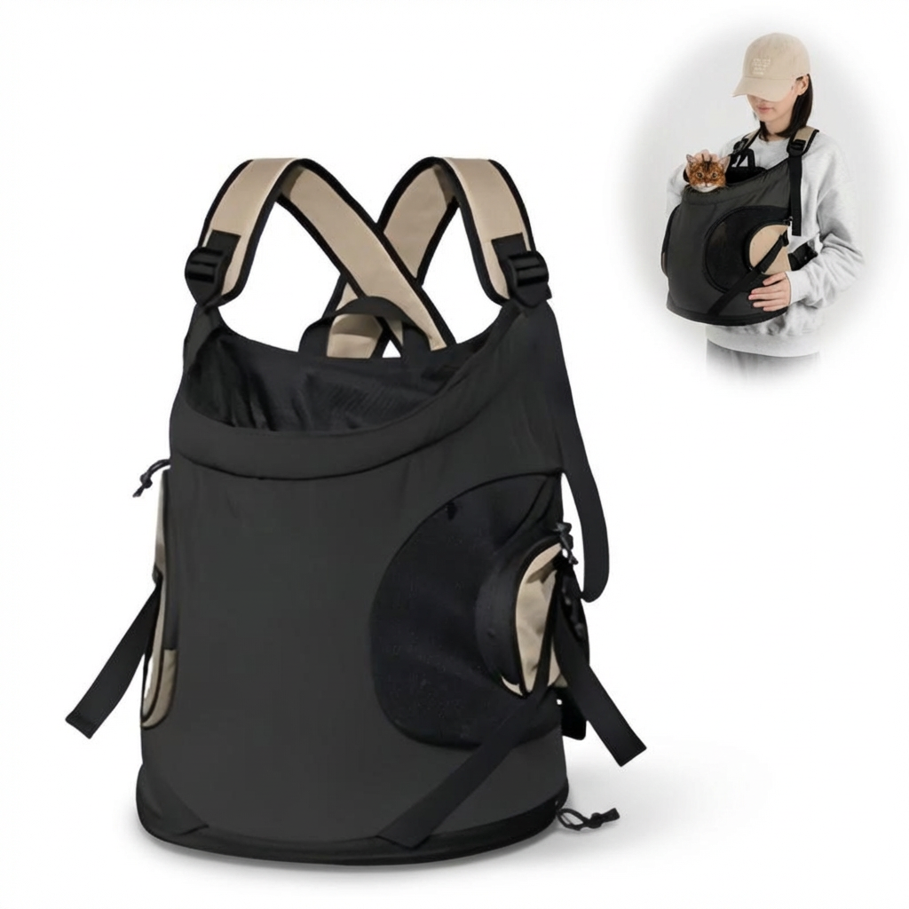 융풍 반려동물 이동가방 백팩 | 전면 오픈형 360도 통풍 소형견 고양이 외출용 24,690원