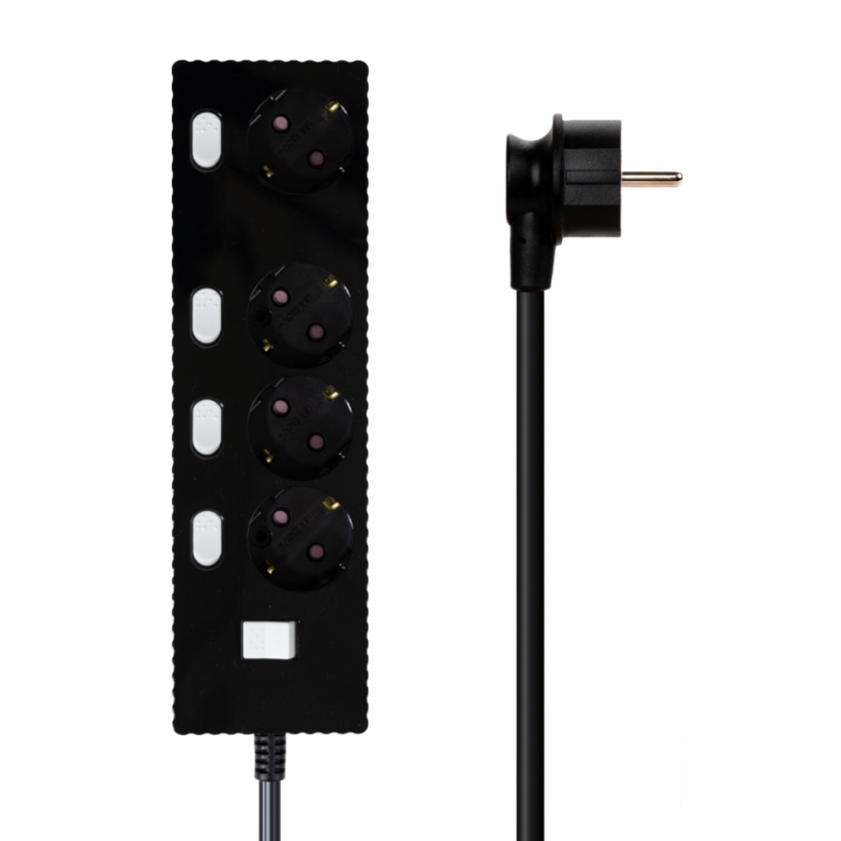 파워존 4000W 고용량 웨이브 개별스위치 과부하차단 4구 멀티탭 콘센트 50cm 1.5m 3m 5m 7m, 1개 32,850원