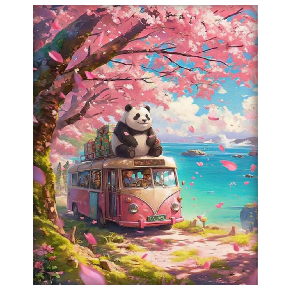 조이제이 36종 40x50 쉬운그림그리기 DIY 유화그리기세트 명화그리기, 033 판다버스, 1세트 14,400원