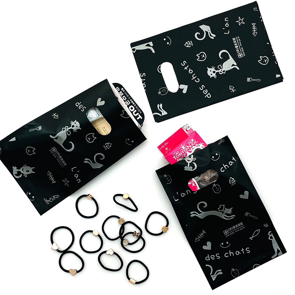 팬시봉투, 비닐쇼핑백, 팬시_블랙/30x40/100매 4,900원