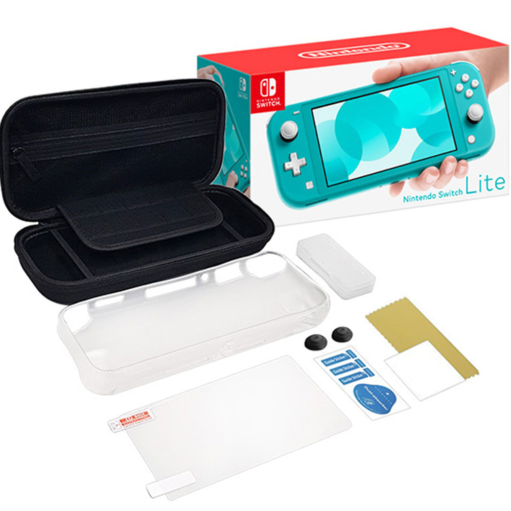 닌텐도 스위치 라이트 본체 터콰이즈 HDH-001 + 겜맥 스타터킷 액세서리 6종 285,000원