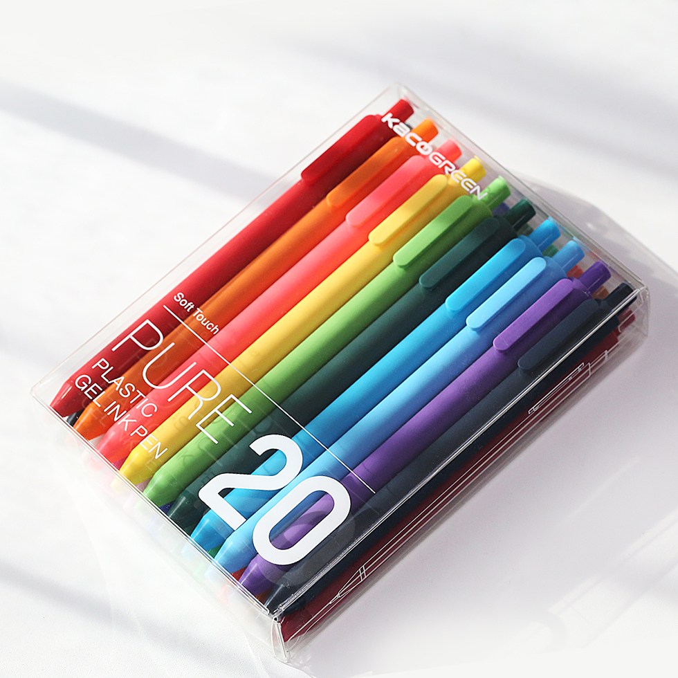 카코 퓨어 소프트 젤펜 볼펜 중성펜 20색 세트 23,000원