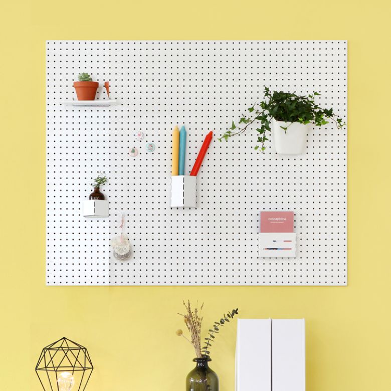 타공판닷컴 인테리어 원형 타공판 1000 x 800 mm, 1개, 화이트 61,500원