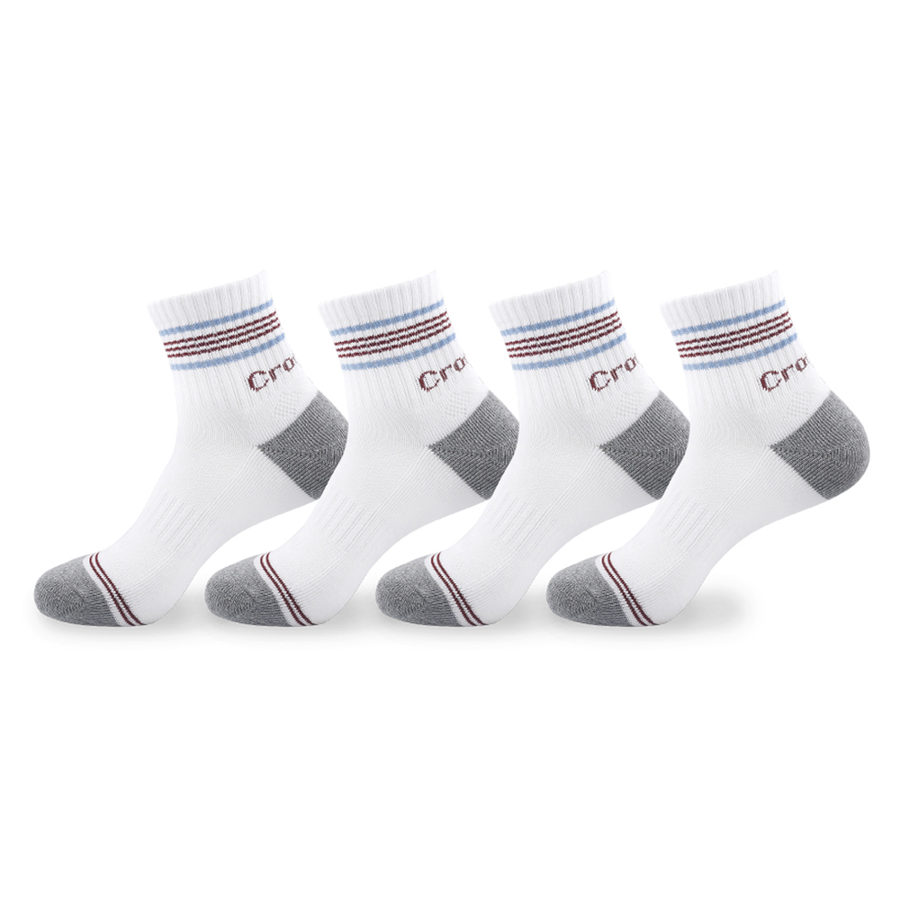 크로커다일 남성용 스포츠 쿠션 링글 중목 양말 4족 세트 CD352 11,800원
