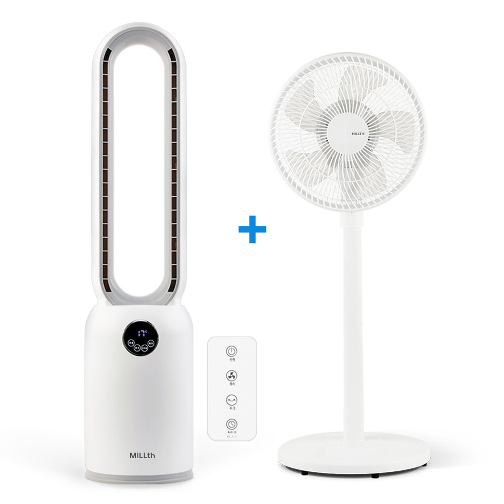 쿠안전자 저소음 날개없는 타워형 선풍기 터치형 리모컨 123,700원