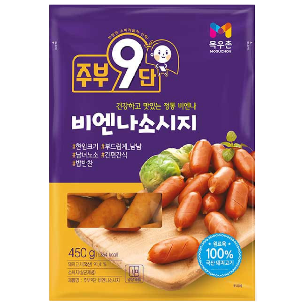 목우촌 주부9단 비엔나소시지, 450g, 3개 18,600원