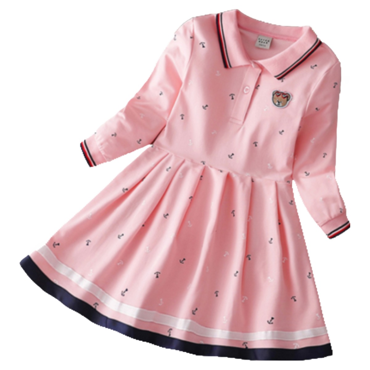 미니으니 봄가을 여아 곰돌이 원피스 [1184] 25,900원