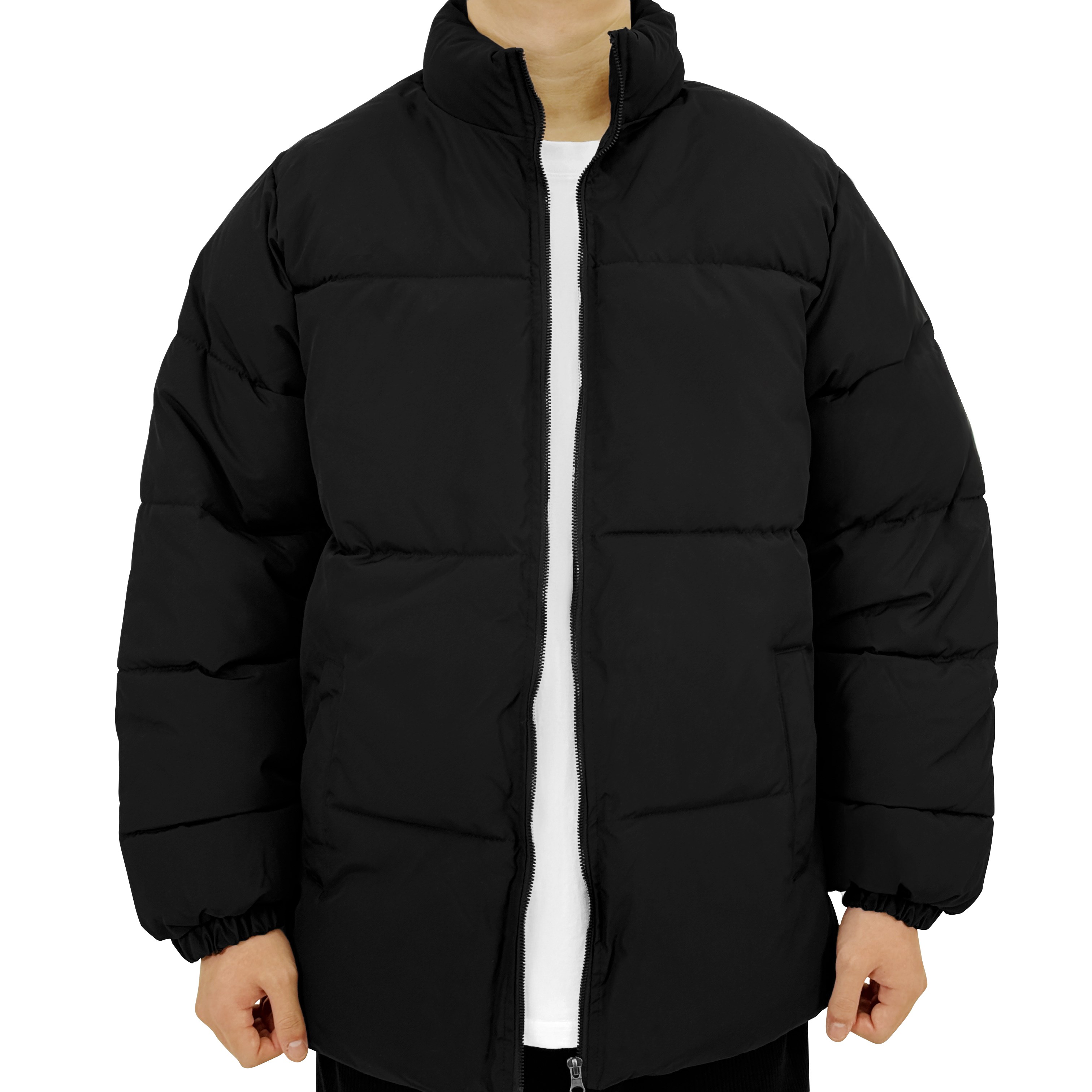 [~4XL]비크네 빅사이즈 논후드 오버핏 패딩 35,000원