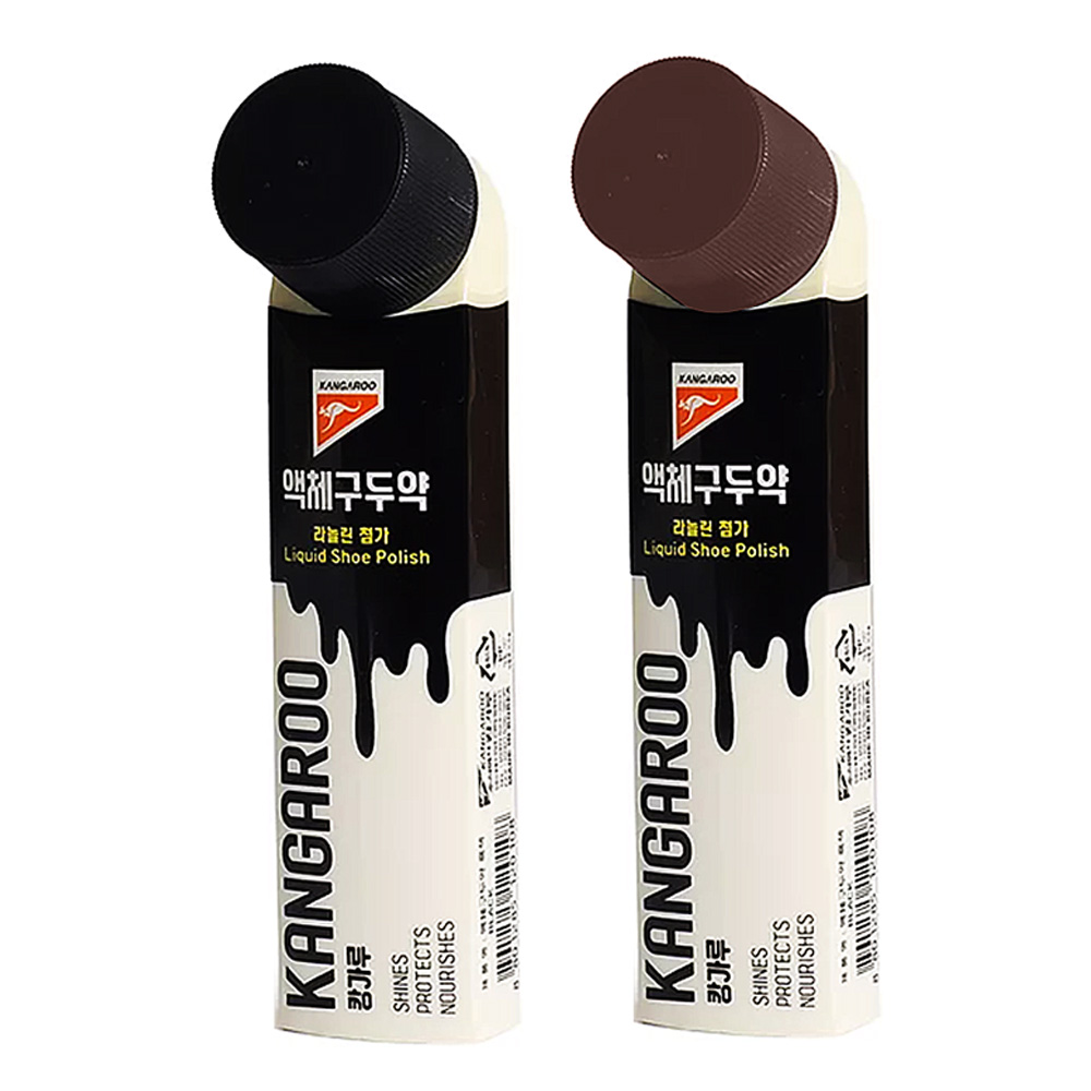캉가루 편리한 고광택 액체 구두약 검정구두용 70ml 5,700원