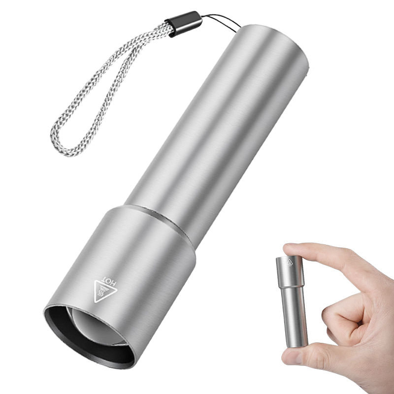 Eclairex  미니 손전등 38g 초강력 줌 기능  알루미늄 합금 LED 손전등 USB충전 8,690원