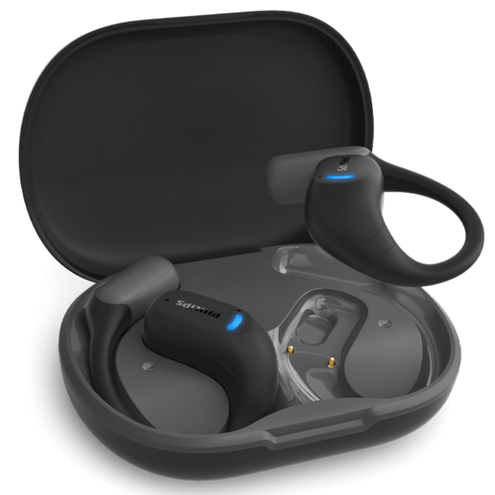 필립스 Hi-Fi ENC 노이즈캔슬링 무선 오픈 귀걸이형 블루투스 5.4 이어폰, TAA6709, 다크그레이, 28시간, 방수가능, TAA6709, 다크그레이 79,000원