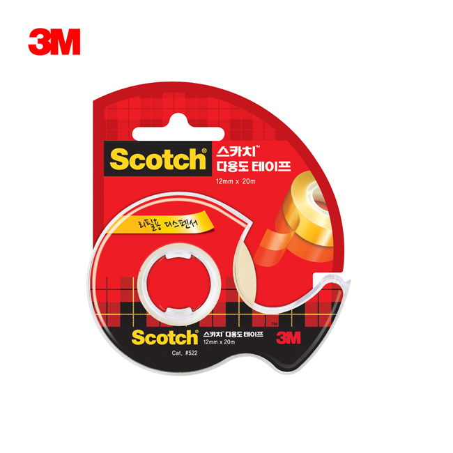 3M 스카치 다용도테이프 522D, 12mmX20M 낱개, 1개 960원