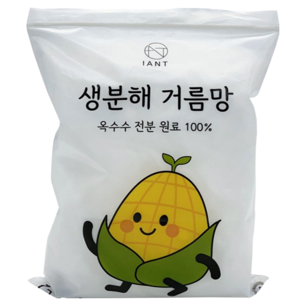 아이앤트 주방 자연 옥수수 전분 원료 생분해 싱크대 거름망, 120개입, 1개 12,400원