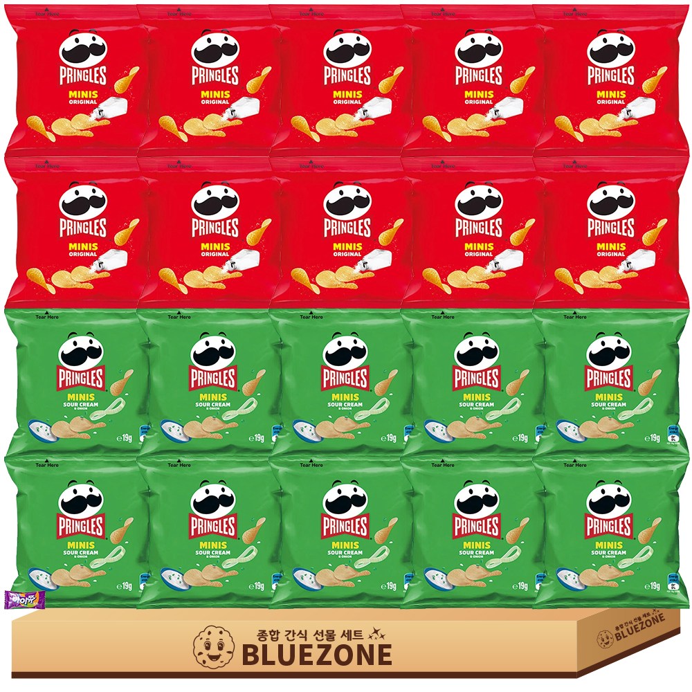 감자 과자 A세트 (프링글스 어니언19g + 오리지널 19g) x10, 19g, 1개 19,990원