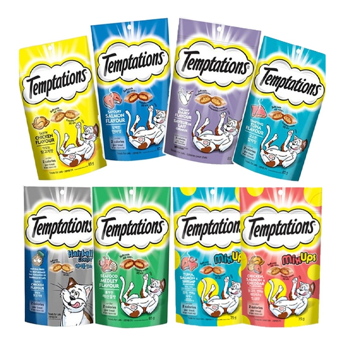 고양이 템테이션 간식 8가지맛 세트 22,460원