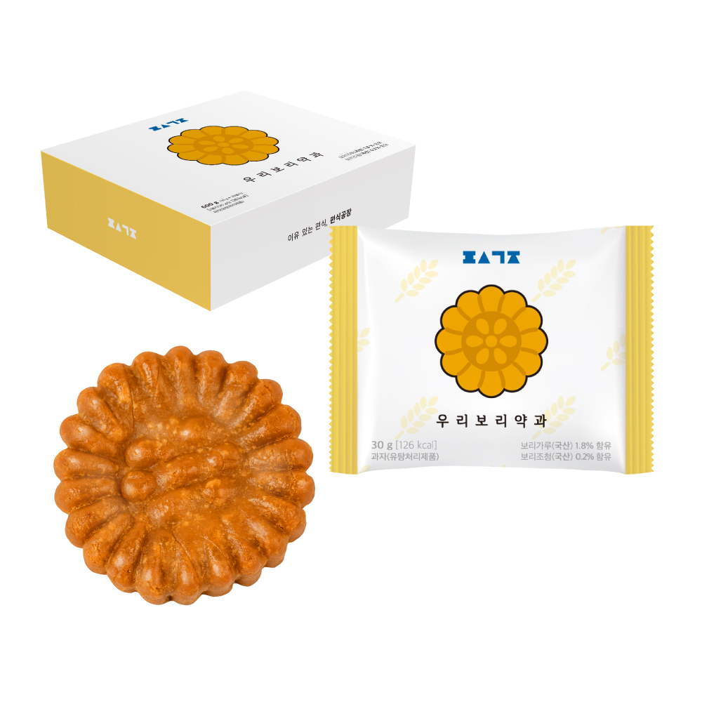 편식공장 우리보리 약과, 30g, 20개, 현재가 16,350원