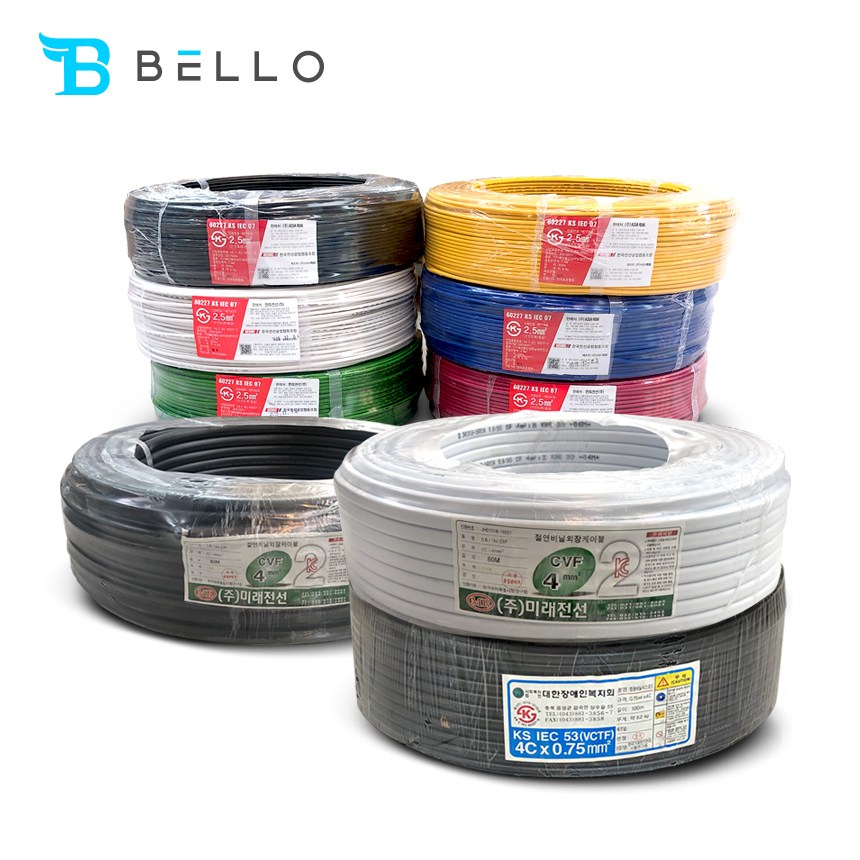 VCTF전선 로맥스 HIV전선 CV전선 KIV 전기선 케이블 롤단위, 1개 278,300원