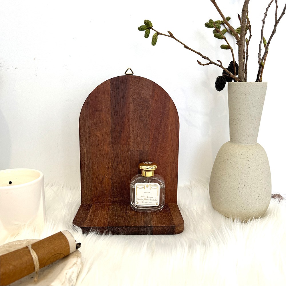 던오브젝트 아치형 멀바우 선반 빈티지 원목 벽선반 벽거울 무타공 꼭꼬핀가능 오브제 27,000원