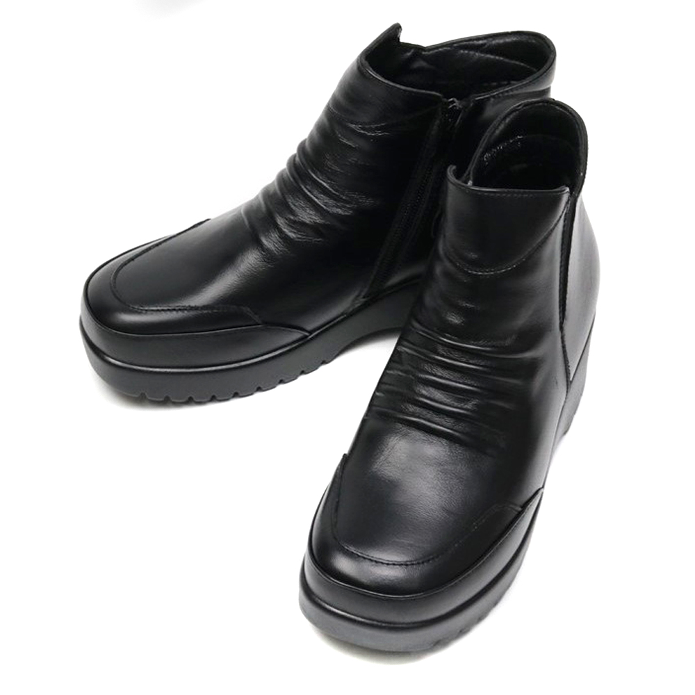 천연소가죽 앵클부츠 털부츠 퍼부츠 셔링부츠 신기편한옆지퍼 5센치굽 논슬립 39,800원