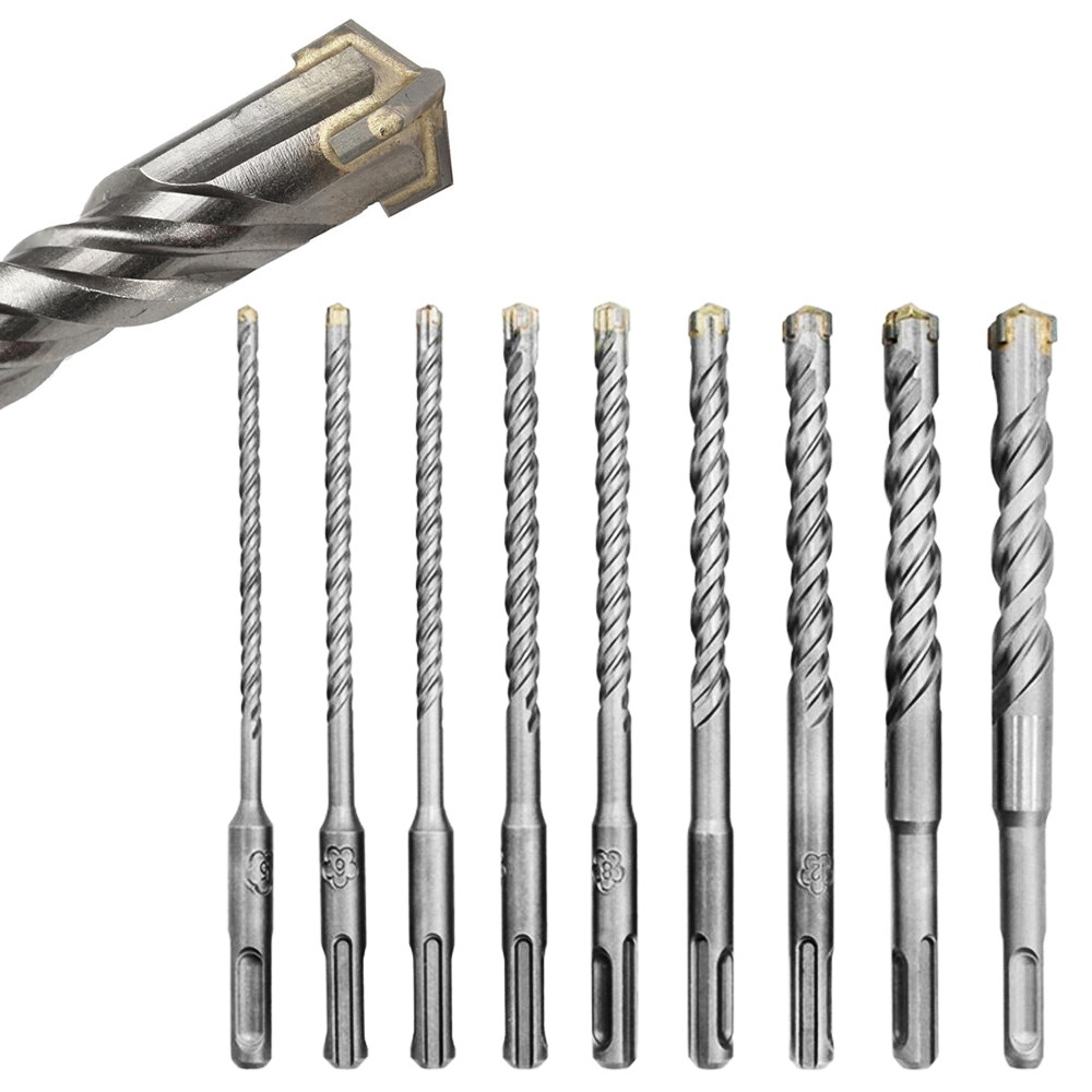 SDS 4날 콘크리트기리 9P 4날 sds plus 함마드릴 비트 타일 벽드릴, 1세트 16,600원