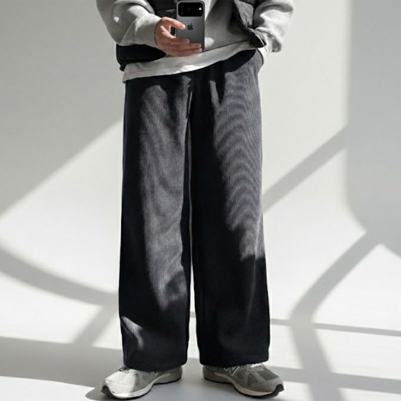 라스토케 남자 겨울바지 코듀로이 팬츠 골덴바지스판 와이드 팬츠 밴딩 29,800원